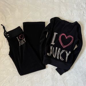 Juicy Couture Terry Sweat Set Black P